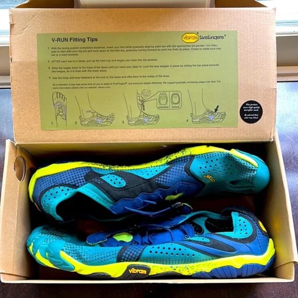 Men's Five Finger Shoes Vibram North Sea/Navy Size 10.5 - 11 (44)